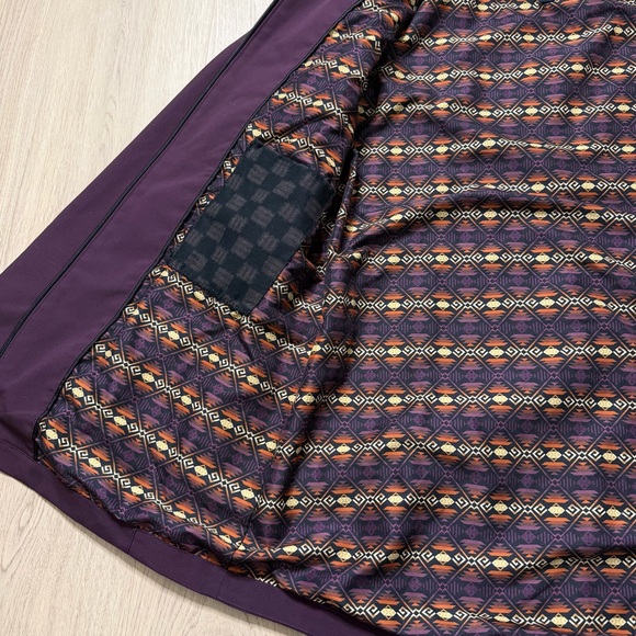 Pendleton Water Resistant Hooded Parka Rain Jacket Womens Small Plum Purple - Picture 10 of 13